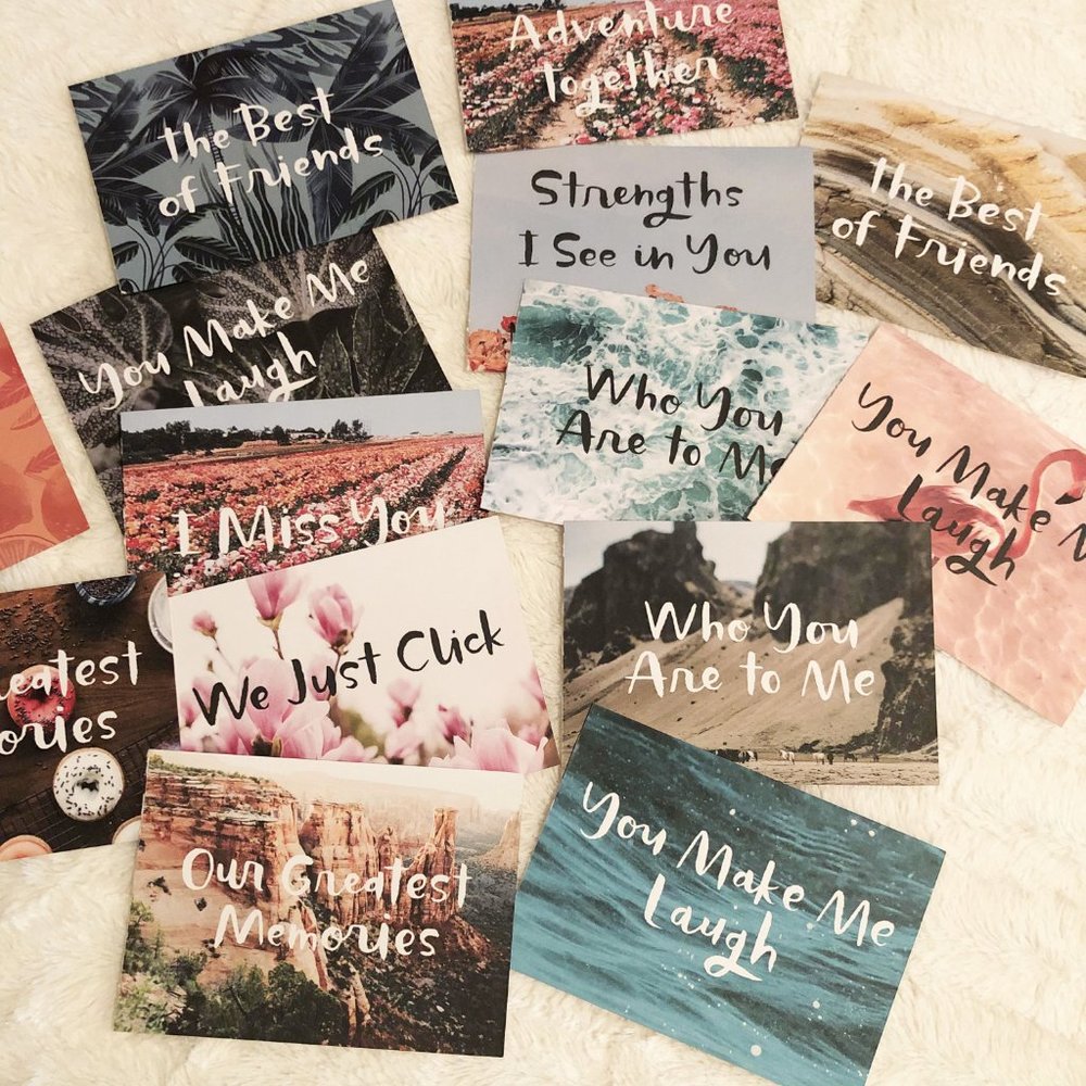 Love Post Cards, Connecting with Loved Ones Near or Far, 35 Cards Gift Set